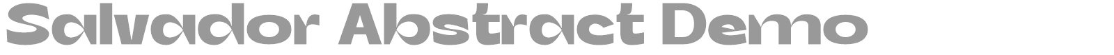 Salvador Abstract font preview
